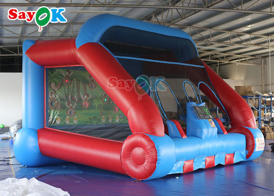 بازی های ورزشی بادی تجاری قرمز آبی IPS تیراندازی بازی Inflable Carnival