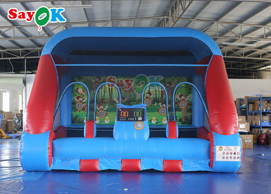 بازی های ورزشی بادی تجاری قرمز آبی IPS تیراندازی بازی Inflable Carnival