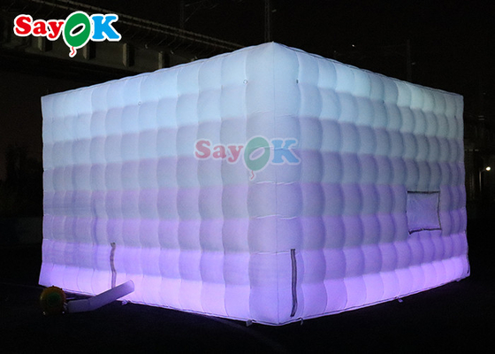 چادر مشکی مشکی بادی سفارشی باشگاه شبانه مهمانی چادر با نور LED
