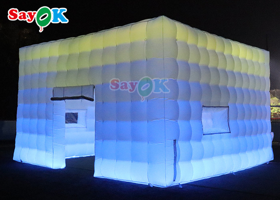 چادر مشکی مشکی بادی سفارشی باشگاه شبانه مهمانی چادر با نور LED