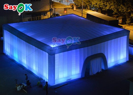 چادر مکعبی بادی 15x15x6 متر رویداد فضای باز مهمانی باشگاه شبانه چادرهای بادکنکی