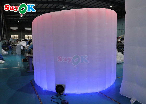 دکوراسیون جشن عروسی گنبد ۳۶۰ بوت عکس پشت پرده دیوار LED Light Inflatable Curved Wall
