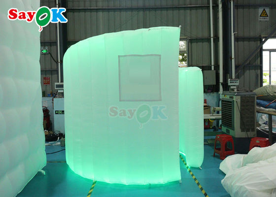 دکوراسیون جشن عروسی گنبد ۳۶۰ بوت عکس پشت پرده دیوار LED Light Inflatable Curved Wall