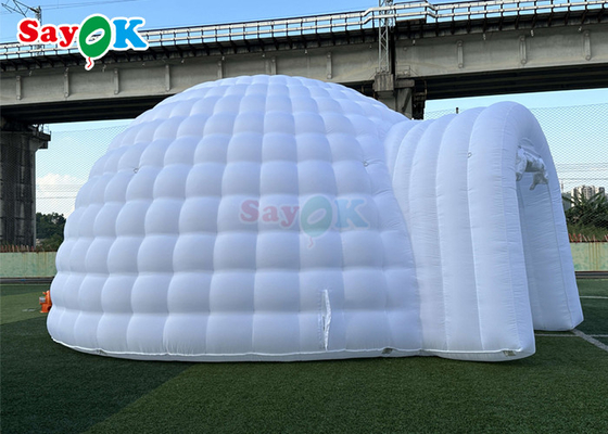 نورپردازی سفارشی چادر هوای بادی Blow Up Igloo Dome Tent برای فضای باز