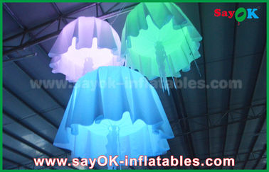 1m - 2m DIA رنگ تغییر مواد نایلون Inflatable Jellyfish با CE / UL دمنده