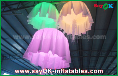 1m - 2m DIA رنگ تغییر مواد نایلون Inflatable Jellyfish با CE / UL دمنده