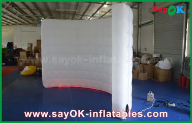 غرفه عکس LED بادی چادر نورپردازی بادی منحنی سفید بادوام برای تبلیغات / تبلیغات