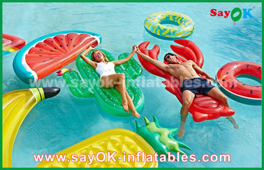 شکلات های مختلف Fruit Slice Pool Float خام اسباب بازی های بیرونی بادی برای شنا