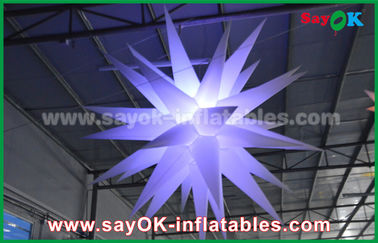1.5m 190 D Nylon Advertising دکوراسیون نورپردازی بادی، ستاره بادی با چراغ بادی