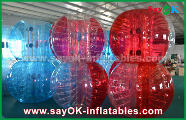 بازی توپ فوتبال بادی بازی های ورزشی بادی بادوام / توپ حباب بادی PVC شفاف TPU