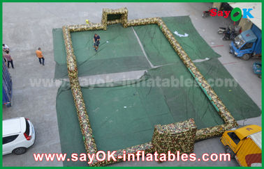 بازی های بادی حیاط خلوت غول قابل حمل بیرون برزنت PVC فوتبال بادی / زمین تنیس روی میز با دمنده CE