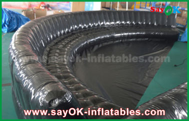 سازگار با محیط زیست Custom Inflatable Products 6 - 10m سیاه و سفید مهر و موم شده 0.6mm پلاستوف ضد باکتری