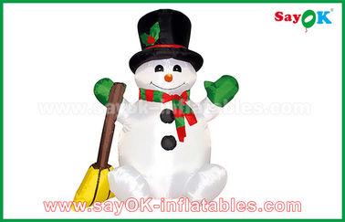 210 D Oxfor Cloth کریسمس آدم برفی Inflatable تعطیلات تزئینات سفارشی