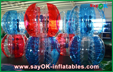 بازی چمن بادی پی وی سی شفاف / TPU توپ انسانی حباب فوتبال بادی برای بزرگسالان / کودکان