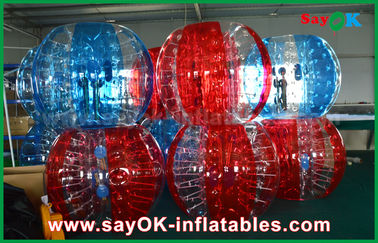 بازی چمن بادی پی وی سی شفاف / TPU توپ انسانی حباب فوتبال بادی برای بزرگسالان / کودکان