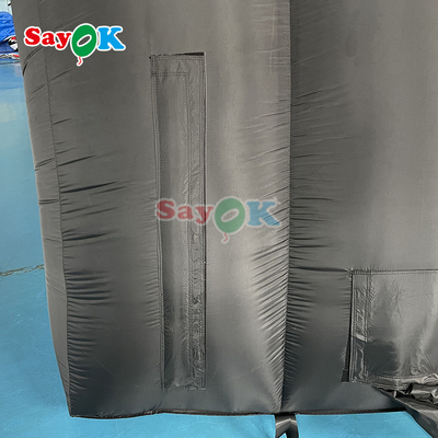 10x6x5.4mH گنبد سياه چادر صحنه بادکنک براي مراسم مهموني