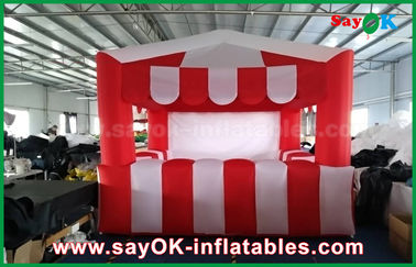 چادر بادی خانگی چادر بادی قرمز و سفید سفارشی برای تبلیغات رویداد