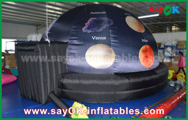 210 D پارچه آکسفورد و پروژکتور Planetarium Inflatable Dome سیاه رنگ