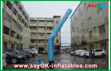 Inflatable Waving Man 3-5mH Blue AIr Dancer با لوگو و نام شرکت برای تبلیغات