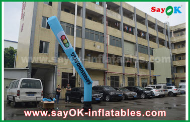 Inflatable Waving Man 3-5mH Blue AIr Dancer با لوگو و نام شرکت برای تبلیغات
