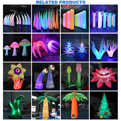 طراحی رایگان 3D تجاری غول پرتابی گل پرتابی گل گلدان با نور ال ای دی