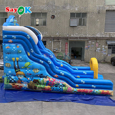 اسلاید آب قابل شستن تجاری بازی های بیرونی اسلاید آب قابل شستن بزرگ با اسلاید آب قابل جدا کردن برای بچه ها