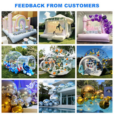 خانه حباب پرتابی شفاف حباب پرتابی برای تودلر