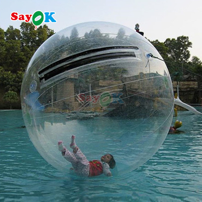 رولر شناور بادکنکی Aqua Zorbing Ball شفاف سیلندری PVC بولت آب انسانی برای بازی آب