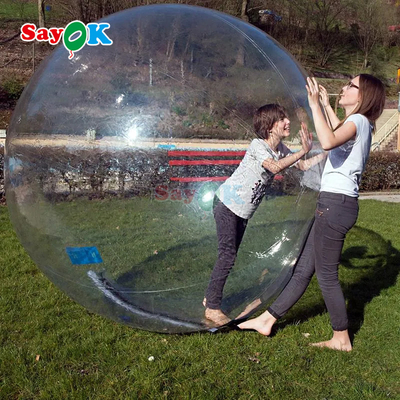 رولر شناور بادکنکی Aqua Zorbing Ball شفاف سیلندری PVC بولت آب انسانی برای بازی آب