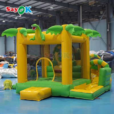 Sayok Commercial Small Inflatable Bounce House Dinosaur Inflatable Bouncer Combo برای بچه ها