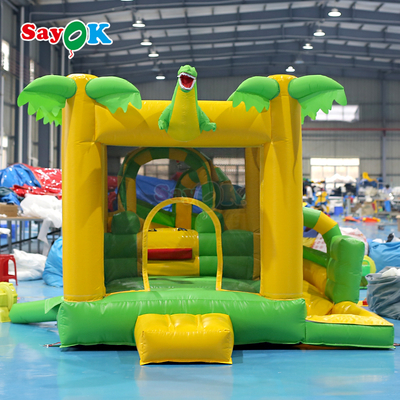 Sayok Commercial Small Inflatable Bounce House Dinosaur Inflatable Bouncer Combo برای بچه ها