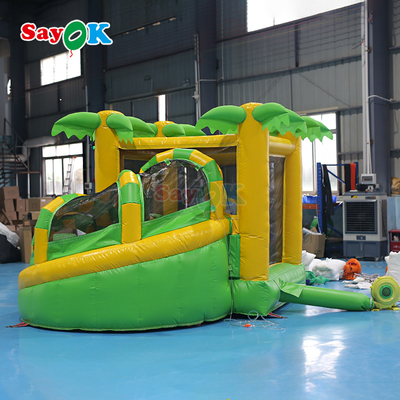 Sayok Commercial Small Inflatable Bounce House Dinosaur Inflatable Bouncer Combo برای بچه ها