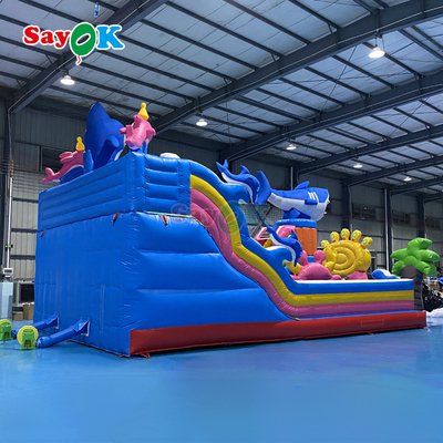 Sayok Giant Seaworld خانه پرتابی پرتابی کمبو کودکان زمین بازی قلعه پرتابی پرتابی با بالا رفتن اسلاید