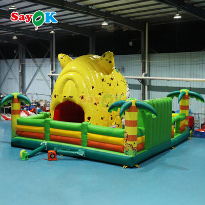Sayok Tiger Jungle Themed Bounce House Inflatable Giant Bouncy Castle برای بچه ها