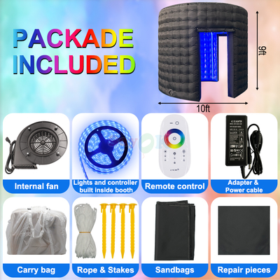 غرفه عکس بادی 360 درجه برای رویدادها اجاره تجاری قابل تنظیم