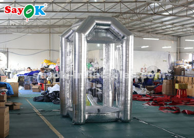 ماشین غرفه نقدی بادی مکعب نقره ای 1.5 متر/5 فوت برای افتتاح شرکت
