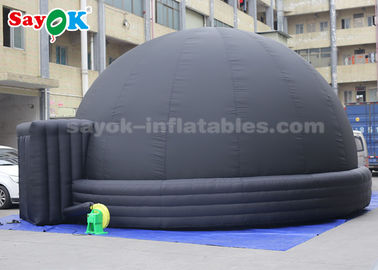 چادر گنبدی پلتاریوم بادی با اندازه 7 متر با رنگ سیاه برای نمایش علوم آموزش بچه