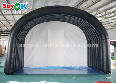 چادر بادی تونل مشکی ورودی چادر بادی برای جلسه ورزشی در فضای باز