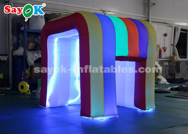 چادر مهمانی بادی رنگین کمان چراغ LED Mini Blow Up غرفه عکس برای کودکان SGS ROHS