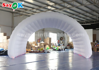 چادر بادی خانوادگی چادر سفید ورزشی ورودی چادر بادی بادی برای تمیز کردن و حمل آسان