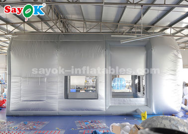 چادر هوای قابل حمل 8.5*4.5*4 متری Blow Up Paint Booth پارچه آکسفورد + جنس PVC شفاف