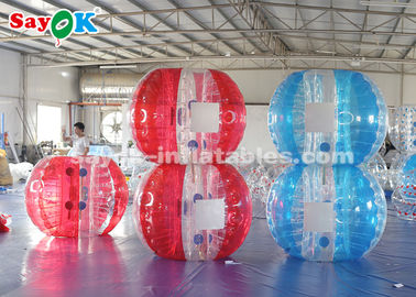 بازی های بادی فضای باز بادی 1.5 متری TPU بازی های ورزشی بادی توپ فوتبال حباب برای کودکان و بزرگسالان
