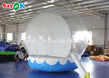 تزئینات تعطیلات بادی بادوام ، چادر حباب شفاف 3 متر با گلوله برف با پس زمینه چاپ