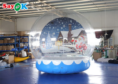 تزئینات تعطیلات بادی بادوام ، چادر حباب شفاف 3 متر با گلوله برف با پس زمینه چاپ