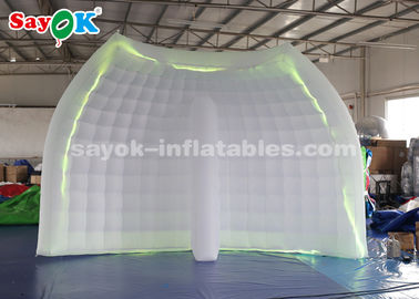 چادر مهمانی بادی دیوار پس زمینه غرفه عکس بادی قابل حمل با نوار LED برای رویدادها