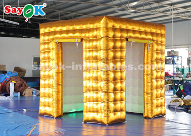 غرفه رویداد، غرفه عکس LED بادی طلایی 2.5 میلیونی را با چراغ های رنگی SGS ROHS نمایش می دهد.