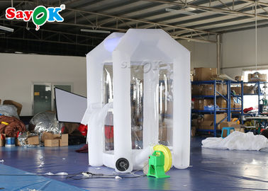 1.5 * 1.5 * 2.5m محصولات بادی سفارشی غرفه ماشین پول بادی سفید برای تجارت