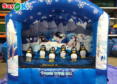 بازی توپ بادی ممتاز پنگوئن بادی توپ شناور تیراندازی با کمان بازی برای کودکان و بزرگسالان