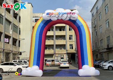 قوس رنگین کمان آکسفورد پارچه 210D قوس رنگین کمان بادی