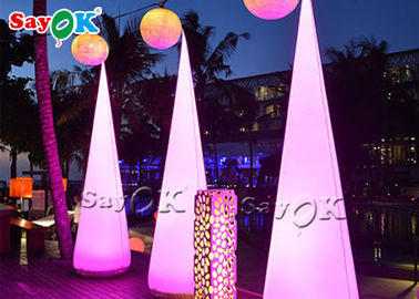 مخروط تزئینی LED بادی تزئینی مهمانی برای رویدادهای فضای باز و سرپوشیده